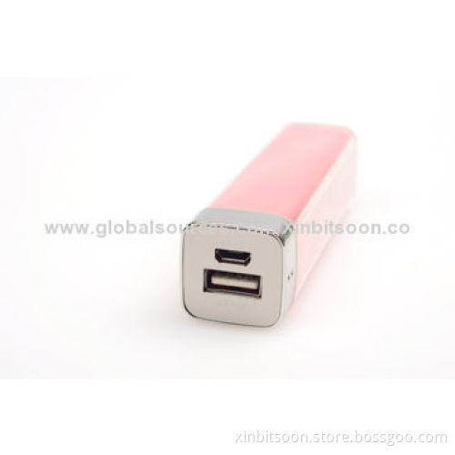 Portable Gift Power Bank with 2200mAh Capacity with Lithium Battery